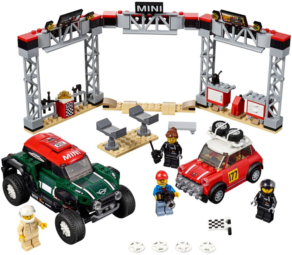 Конструктор Lego 1967 Mini Cooper S Rally and 2018 John Works Buggy 75894
