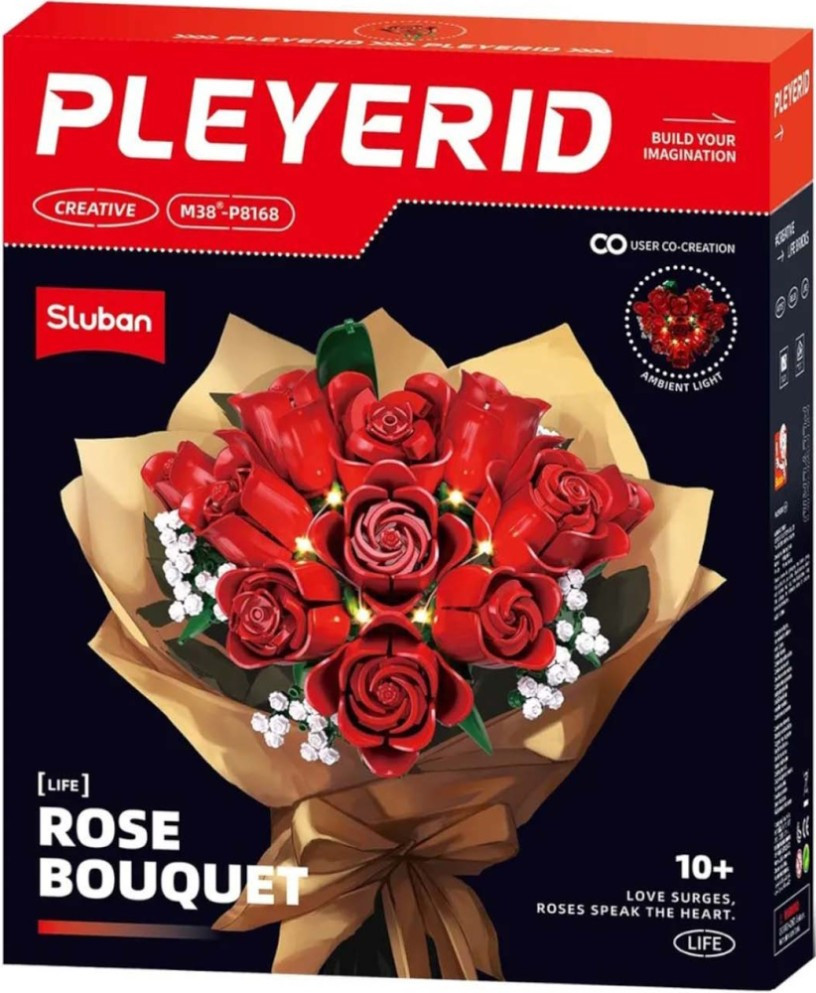 Конструктор Sluban Rose Bouquet M38-P8168