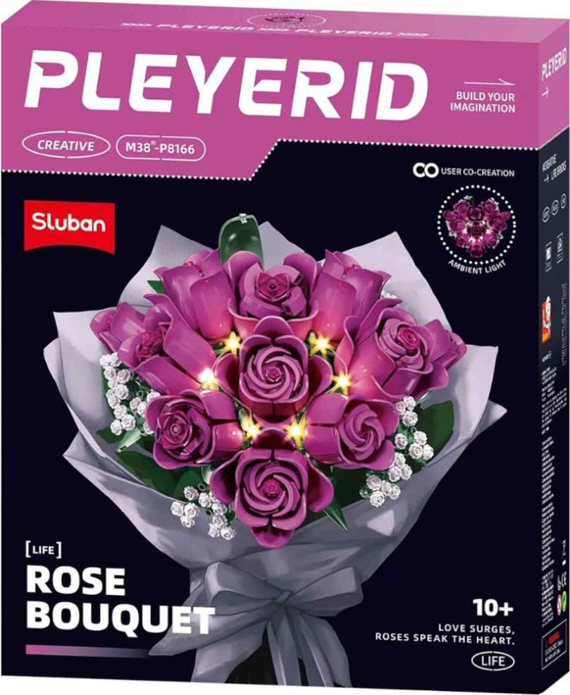 Конструктор Sluban Rose Bouquet M38-P8166