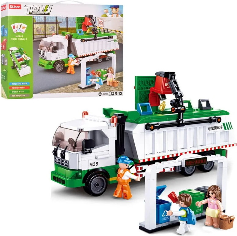 Конструктор Sluban Garbage Truck M38-B0780
