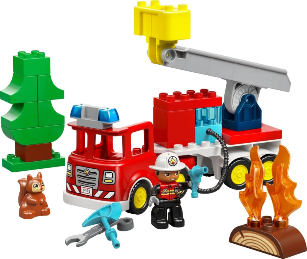 Конструктор Lego Fire Truck with Hose and Firefighter 10473