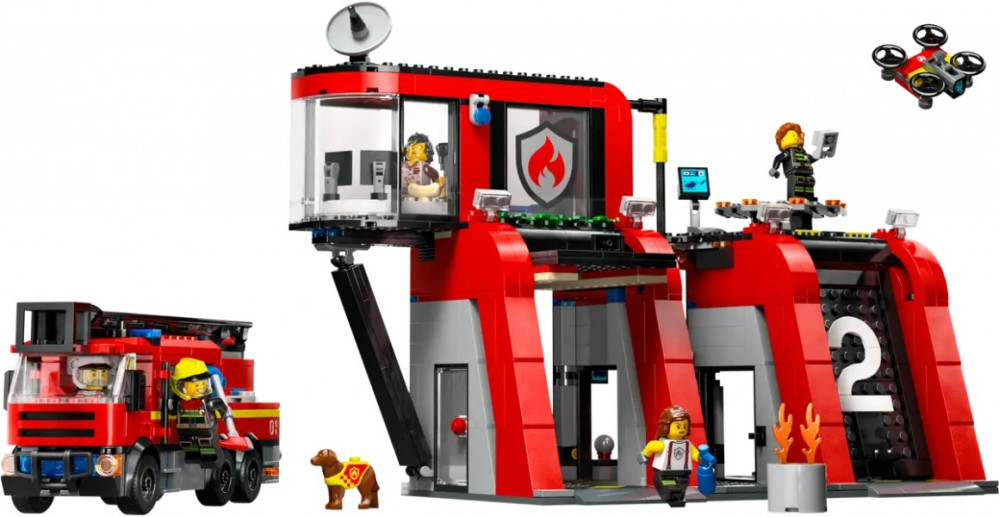 Конструктор Lego Fire Station with Truck 60414