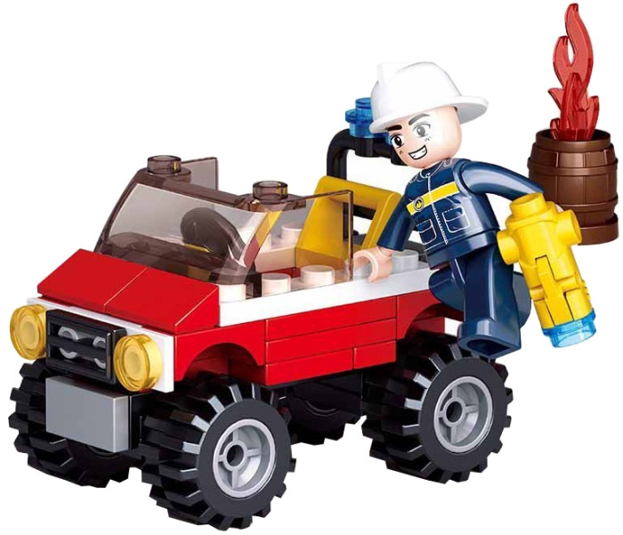 Конструктор Sluban Fire Jeep M38-B0621