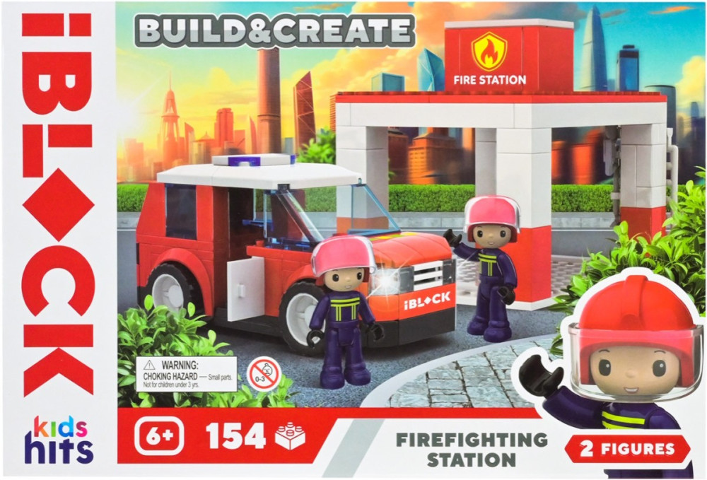Конструктор iBlock Firefighting Station KH43/002/4