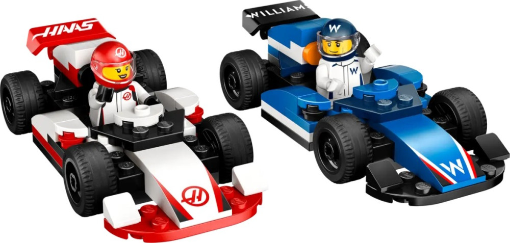 Конструктор Lego F1 Williams Racing and Haas Race Cars 60464