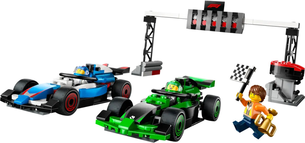 Конструктор Lego F1 Grid with VCARB and Sauber Race Cars 60474