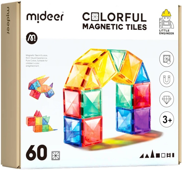 Конструктор MiDeer Colorful Magnetic Tiles CT1210