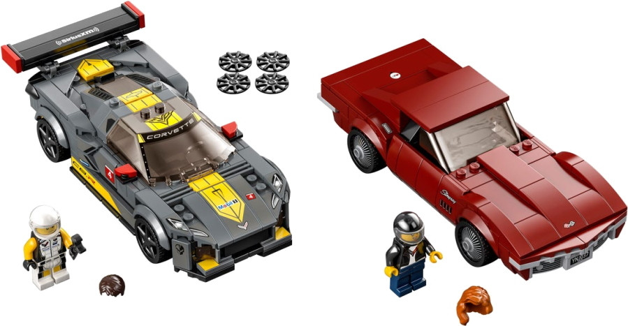 Конструктор Lego Chevrolet Corvette C8.R Race Car and 1968 76903