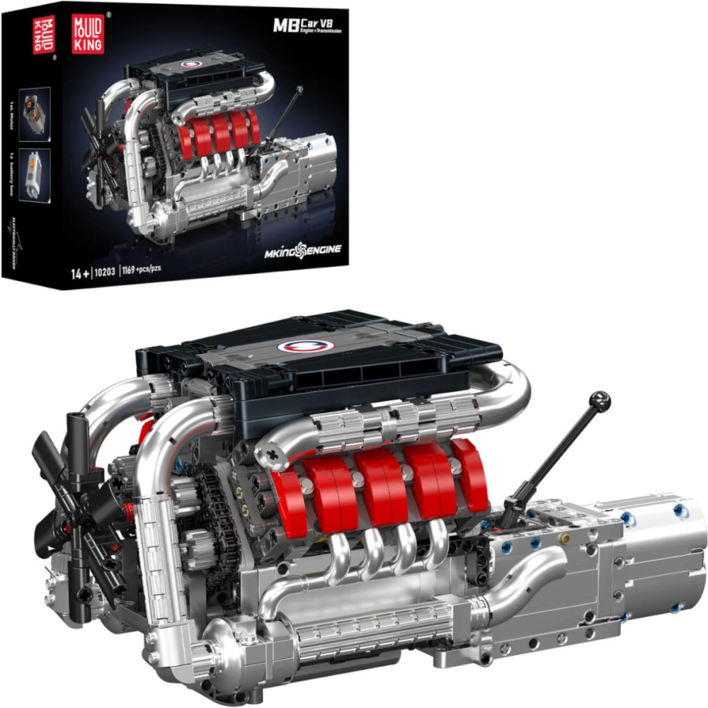 Конструктор Mould King Car V8 Engine and Transmission 10203