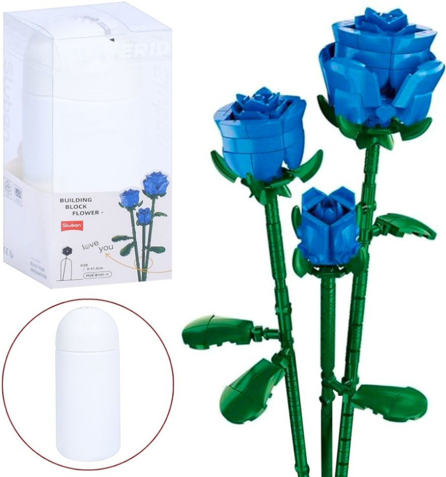 Конструктор Sluban Blue Rose M38-B1101-11