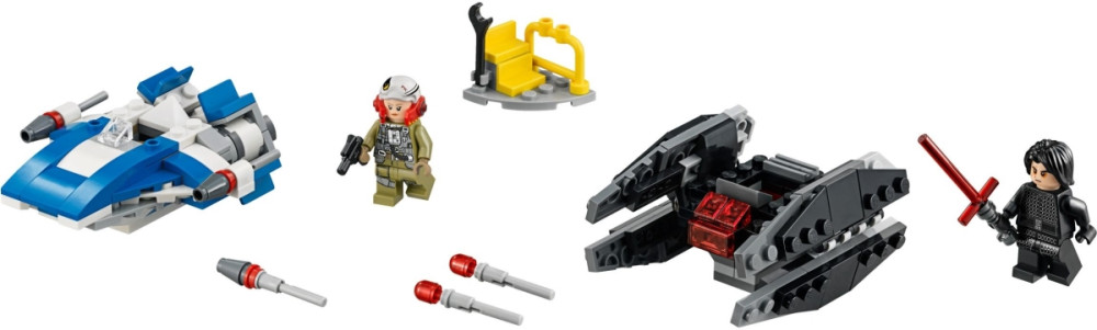 Конструктор Lego A-Wing vs. TIE Silencer Microfighters 75196