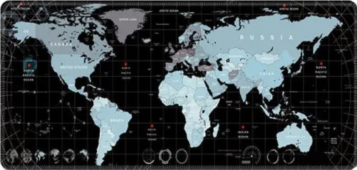 гровий килимок Voltronic Power World Map Modern