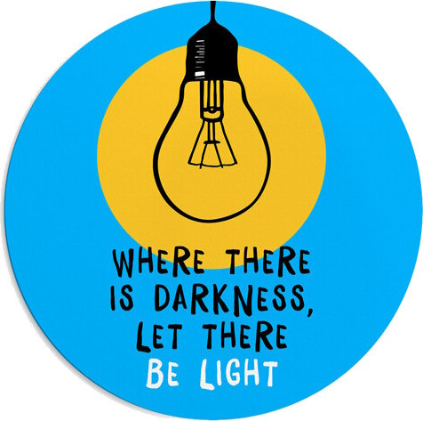 Коврик для мышки Presentville Where there is darkness, let be light Mouse Pad