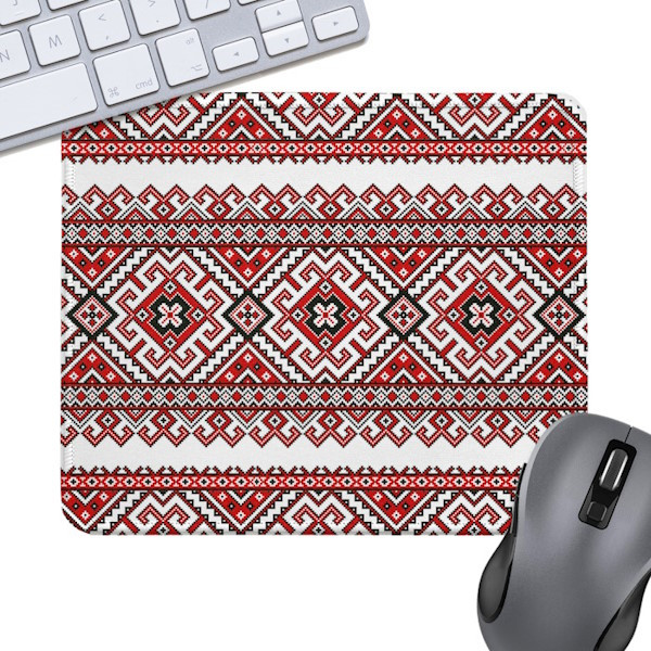 Коврик для мышки Presentville Ukrainian Ornament (Red)