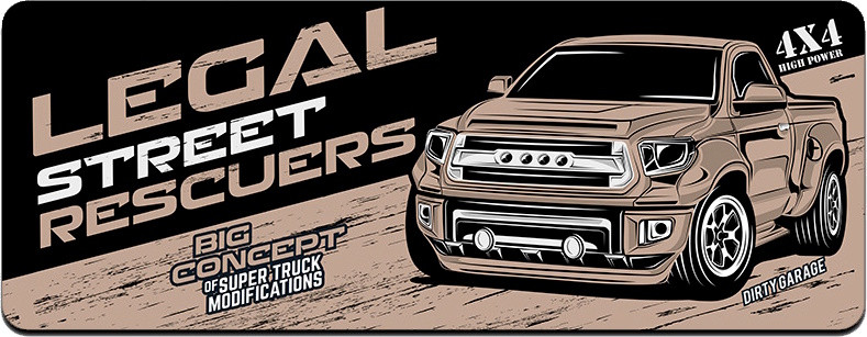 Игровой коврик Voltronic Power Legal Street Rescuers