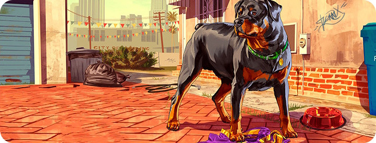 Игровой коврик Voltronic Power GTA 5 Dog