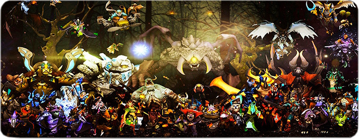 гровий килимок Voltronic Power Dota 2 Attack of the Titans XL