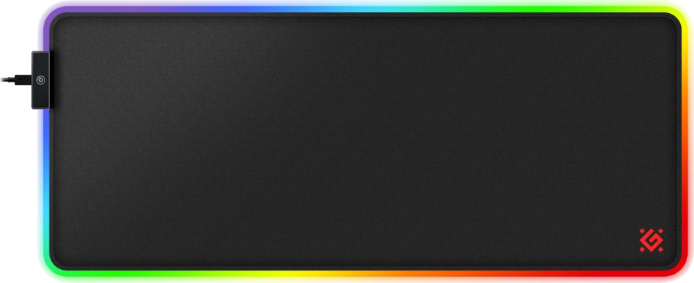 Игровой коврик Defender Black XXL HUB Light