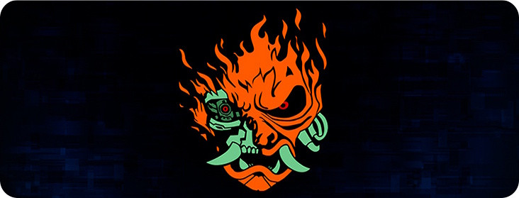 Ігровий килимок Voltronic Power Cyberpunk Fire Skull