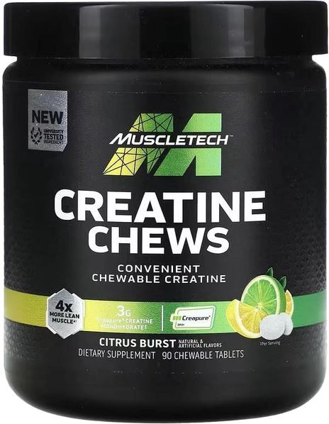 Креатин моногидрат MuscleTech Creatine Chews Creapure