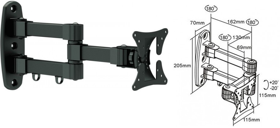 Настенное крепление i-Tech LCD-33B