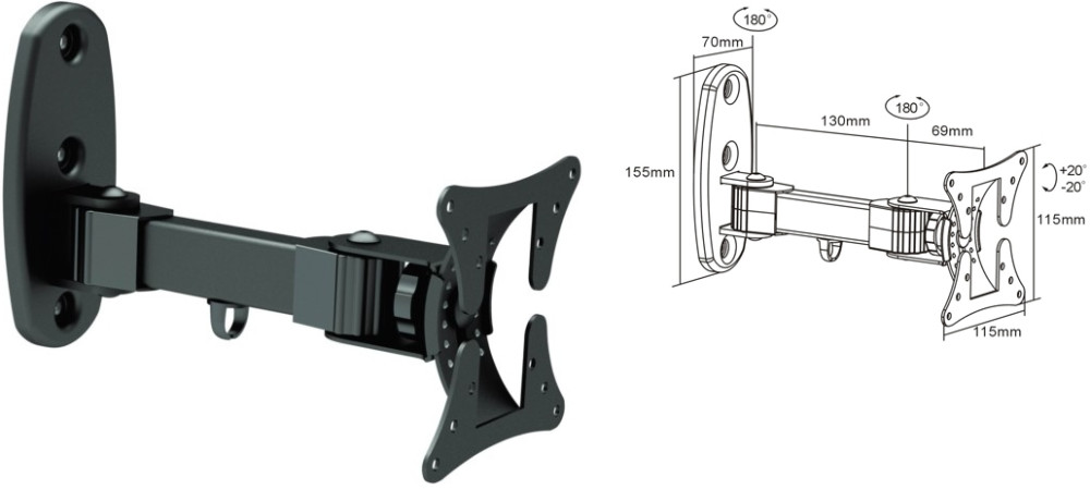 Настенное крепление i-Tech LCD-32B