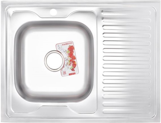 Кухонная мойка Zerix 80x60 0.4/160 L Z8060L-04-160E 800x600 левая (0.4 мм)