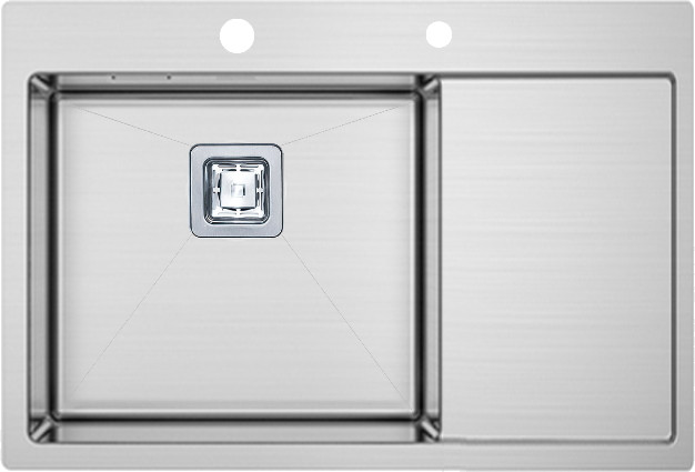 Кухонна мийка Fabiano Top 69 L 690x510 ліва