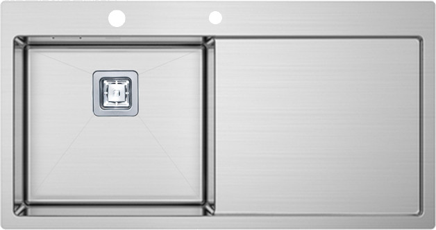 Кухонна мийка Fabiano Top 89 L 890x510 ліва