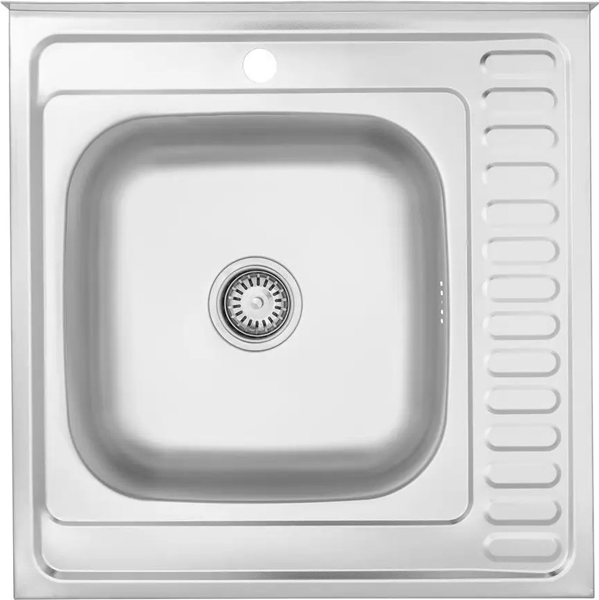 Кухонная мойка WAL S6060L-16-06N 600х600 левая