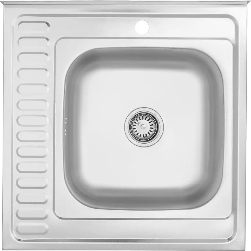 Кухонная мойка WAL S6060R-16-06N 600х600 правая