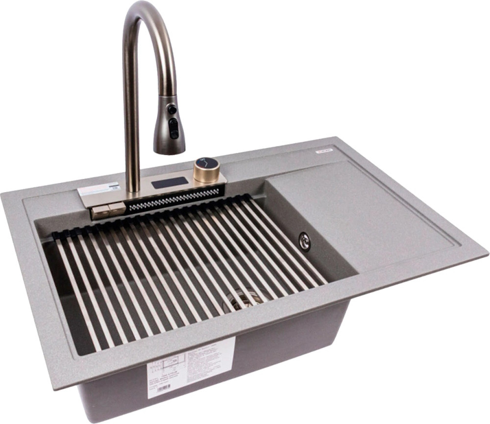 Набор мойка и смеситель Valeso Atrum 7950