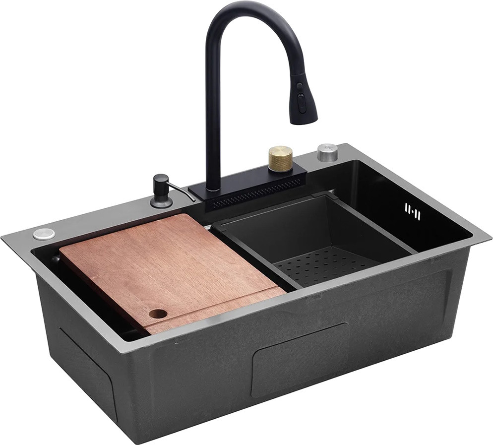 Набор мойка и смеситель KRONER Derby SET7546HM CV027238