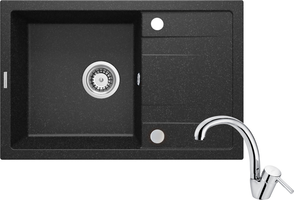 Набор мойка и смеситель Deante Corio ZRCF2113 670x440 (10 мм)