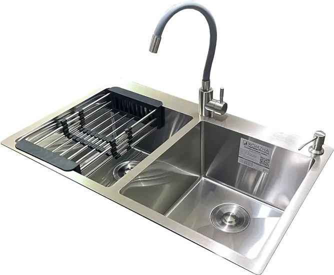 Набор мойка и смеситель Romzha Arta U-730SD C RO41580 780x480