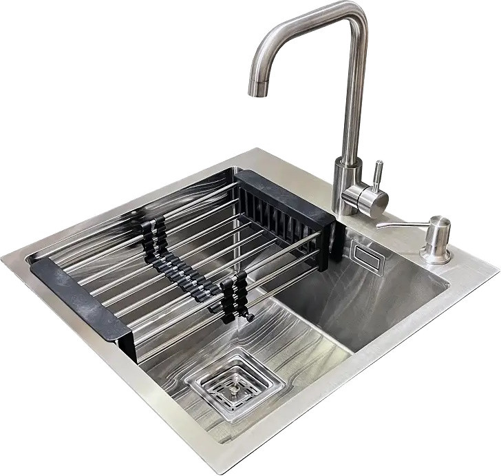 Набор мойка и смеситель Romzha Arta Nova U-450 B RO41533 500x500