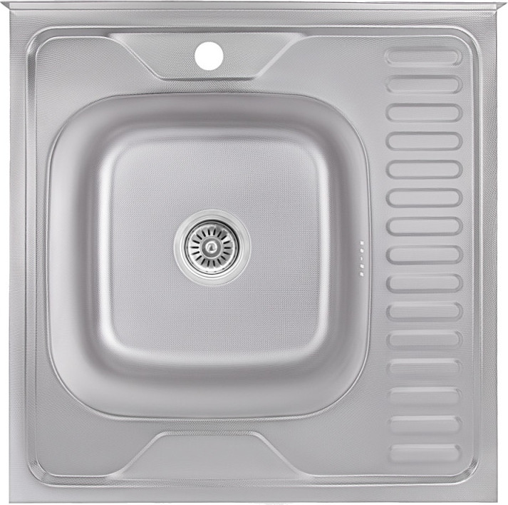 Кухонная мойка Lidz 60x60 L 0.6 600x600 левая