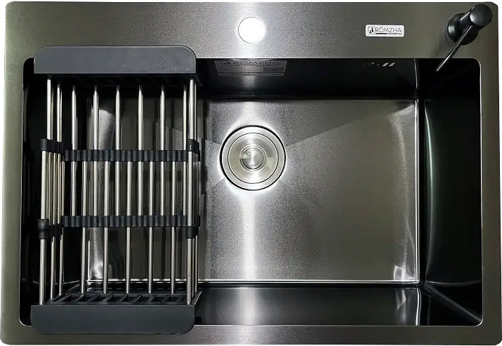 Кухонная мойка Romzha Arta U-600S BL RO41546