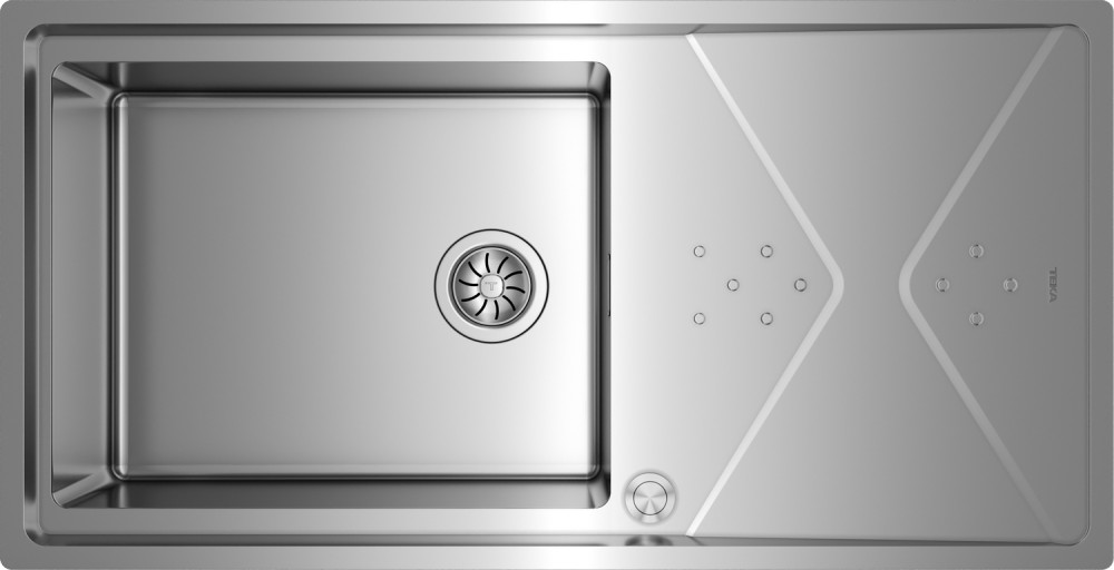 Кухонная мойка Teka Brooklyn 60 M-XP 1B 1D 115100023