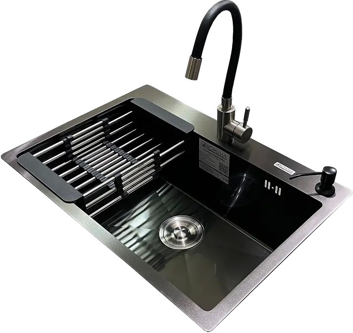 Набор мойка и смеситель Romzha Arta U-600S BL C RO41563 650x450 змішувач