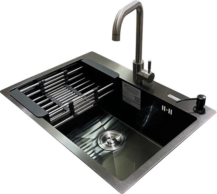 Набор мойка и смеситель Romzha Arta U-600S BL B RO41562 650x450 змішувач