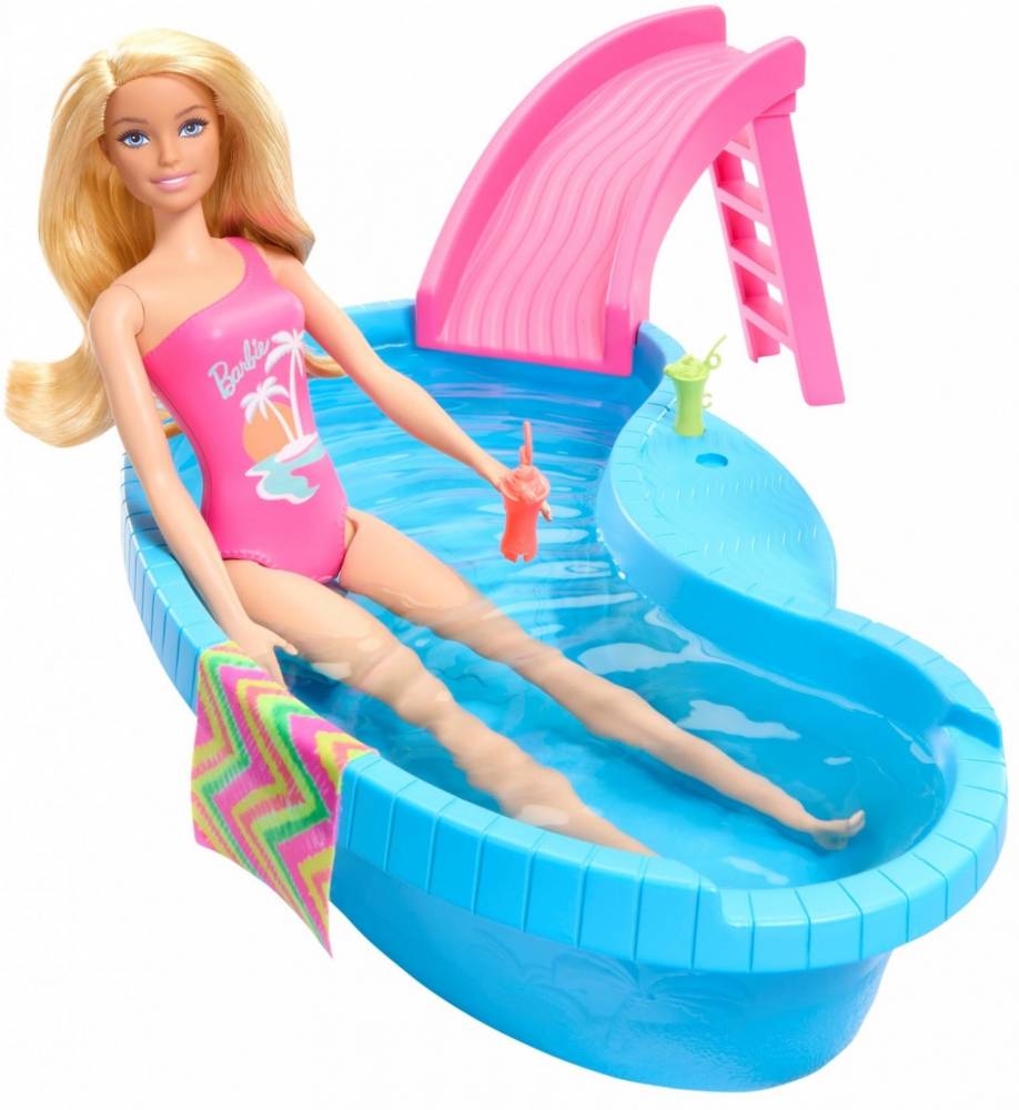 Кукла Barbie Pool Playset HRJ74