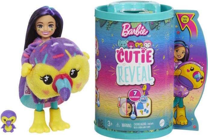 Лялька Barbie Cutie Reveal Chelsea Toucan HKR16