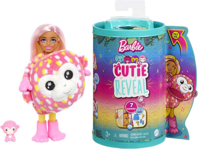 Лялька Barbie Cutie Reveal Chelsea Monkey HKR14