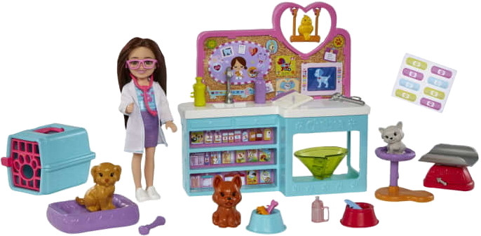 Лялька Barbie Chelsea Pet Vet Playset HGT12