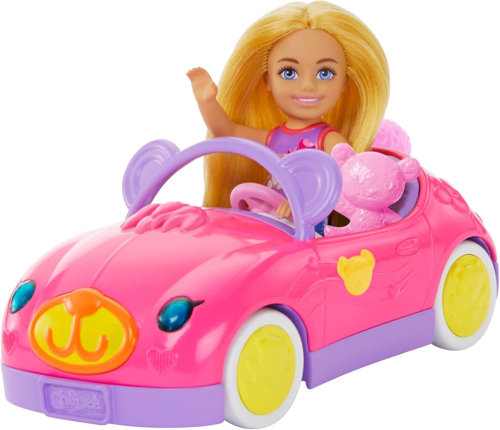 Лялька Barbie Chelsea Car & Teddy Bear HXN05