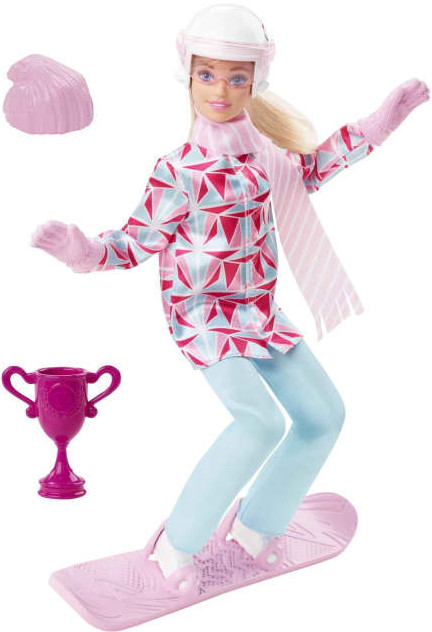 Кукла Barbie Winter Sports Snowboarder Blonde Doll HCN32