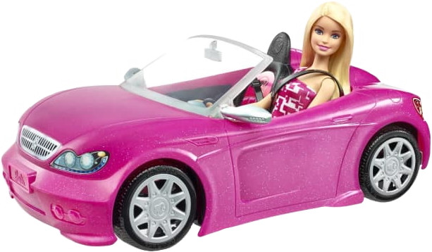 Лялька Barbie Doll and Her Glam Convertible Car DJR55