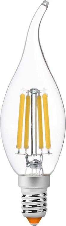 Лампочка Videx Filament C37Ft 6W 4100K E14