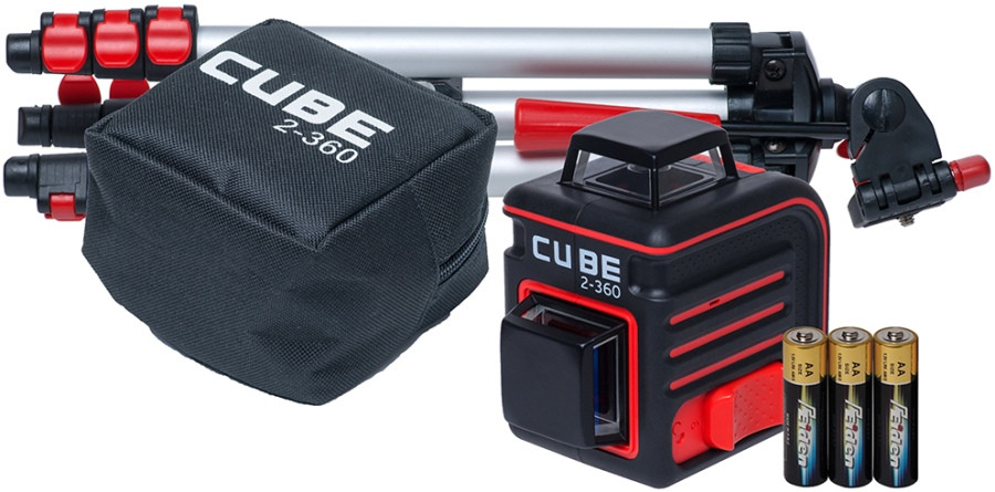 Лазерний нівелір ADA CUBE 2-360 PROFESSIONAL EDITION (А00449)